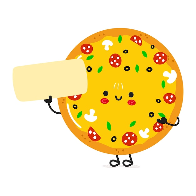 Personagem de pôster de pizza
