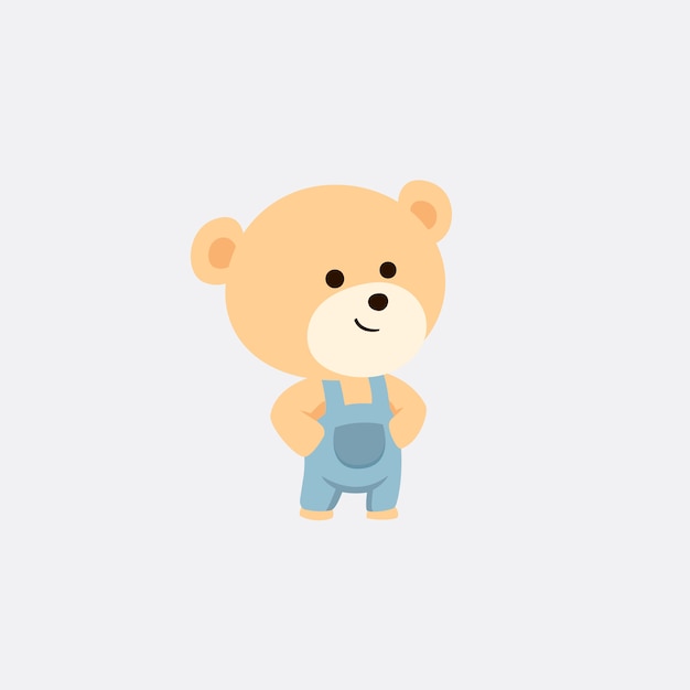 Personagem de urso de pelúcia