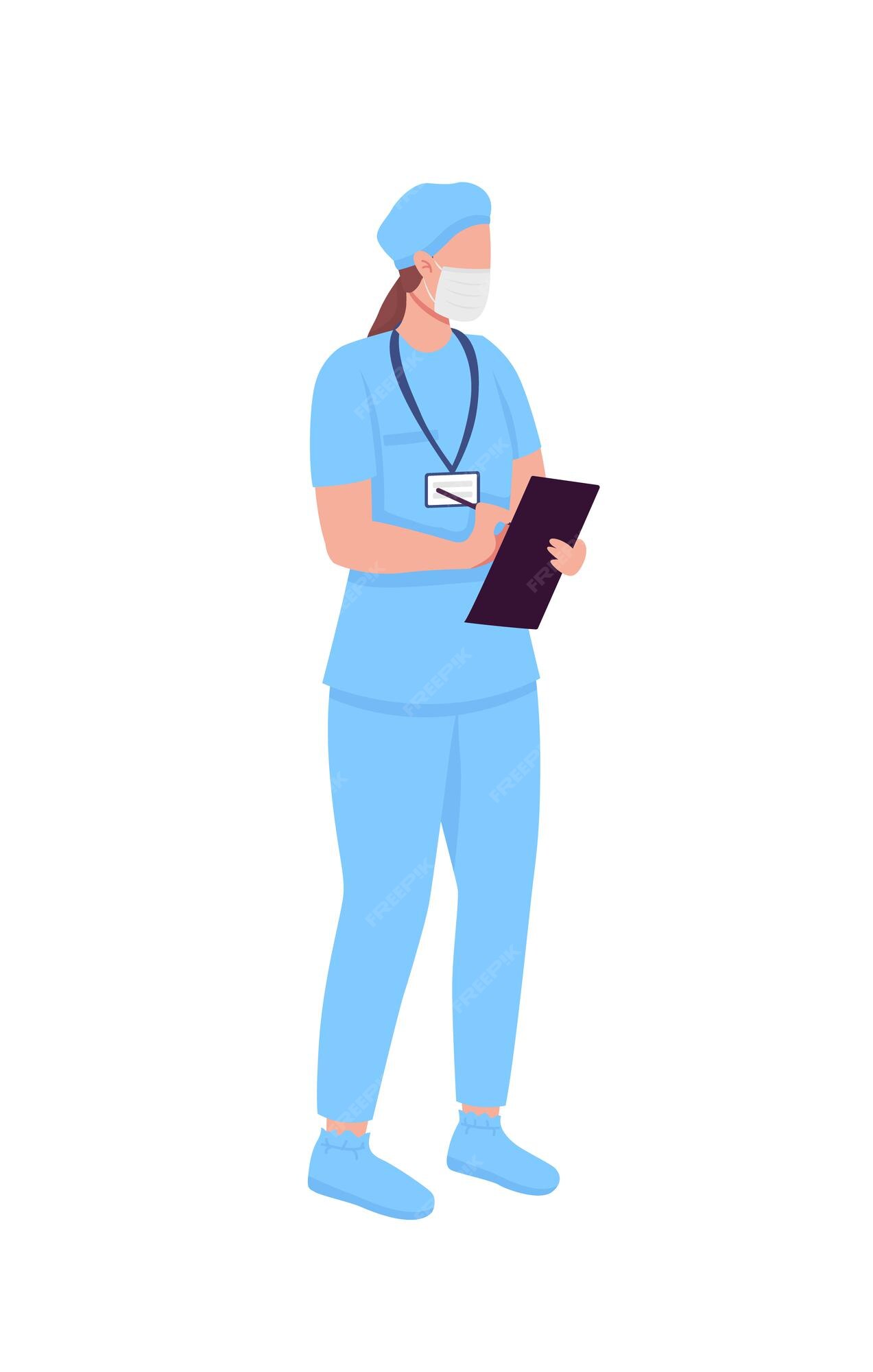 Médico Enfermeira Personagem Vector Médica Mulher Pessoal Design Plano  Hospital Equipe Pessoas Doutorado Ilustração Estilo Plano Diferente Médico  Personagem. Trabalhador Humano Médico Profissional Dos Desenhos Animados.  Ilustraciones svg, vectoriales