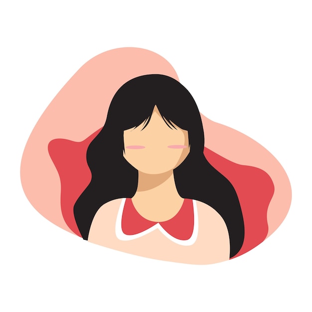 Personagem feminina vestindo camisa rosa