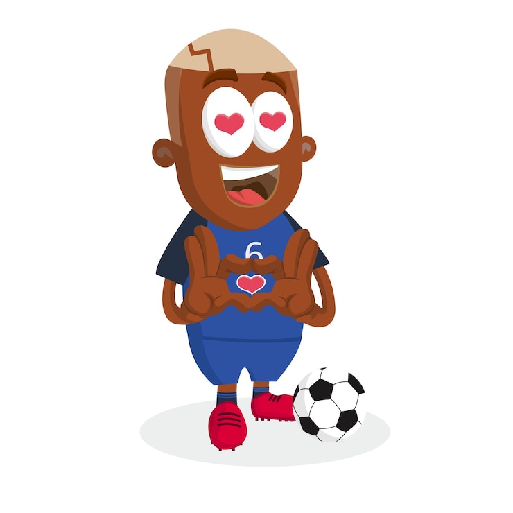 Vetor personagem homens futebol logotipo da marinha mascote em pose de amor