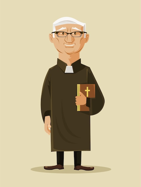 Personagem isolado de padre católico