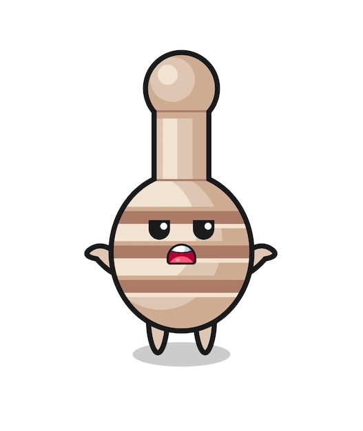 Personagem mascote Honey Dipper dizendo "Eu não sei", design fofo