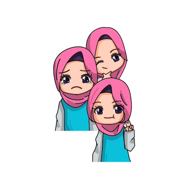 Personagem muçulmana bonita