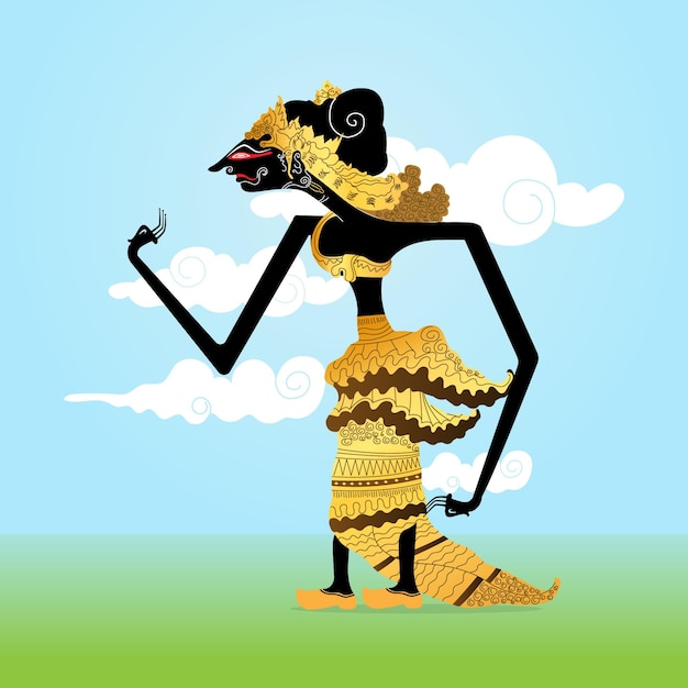 Personagem wayang kulit