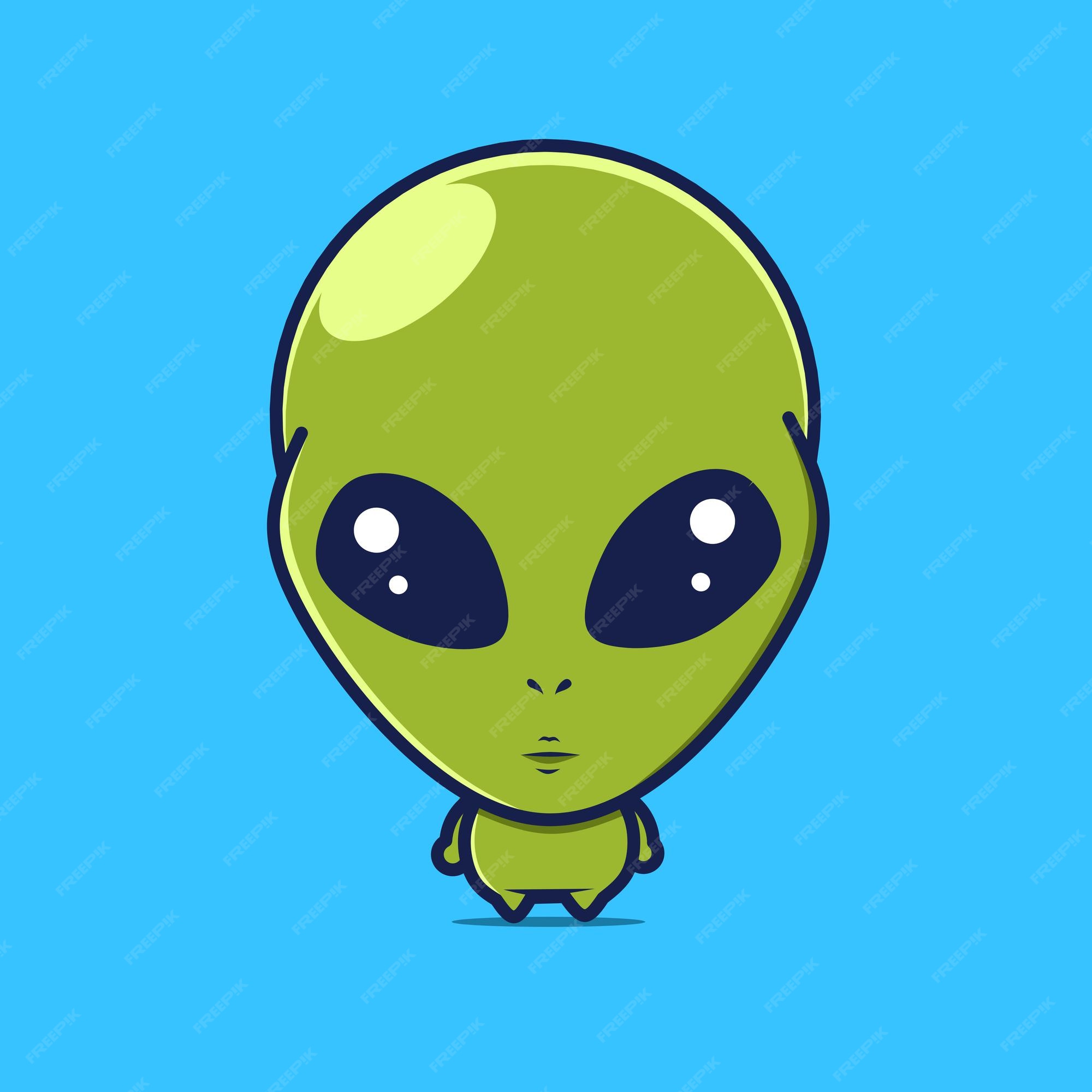 Design PNG E SVG De Personagem De Desenho Animado Kawaii Alienígena Do  Espaço Para Camisetas