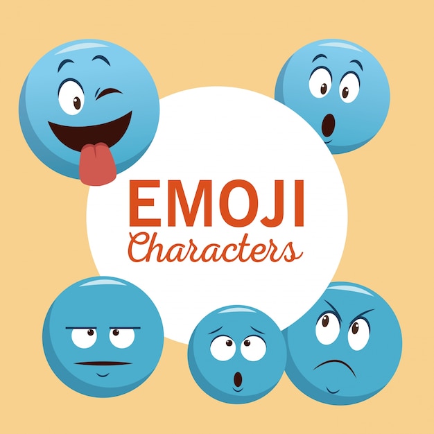 Personagens de bate-papo emoji