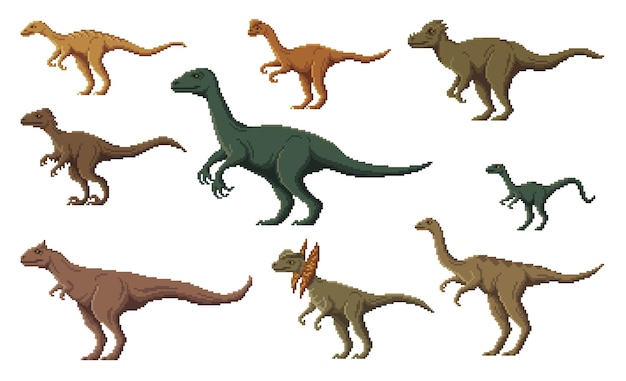 Dinossauro Do Jogo Do Começo Com Fogo, Caráter Do Pixel Ilustração do Vetor  - Ilustração de irritado, projeto: 152841445