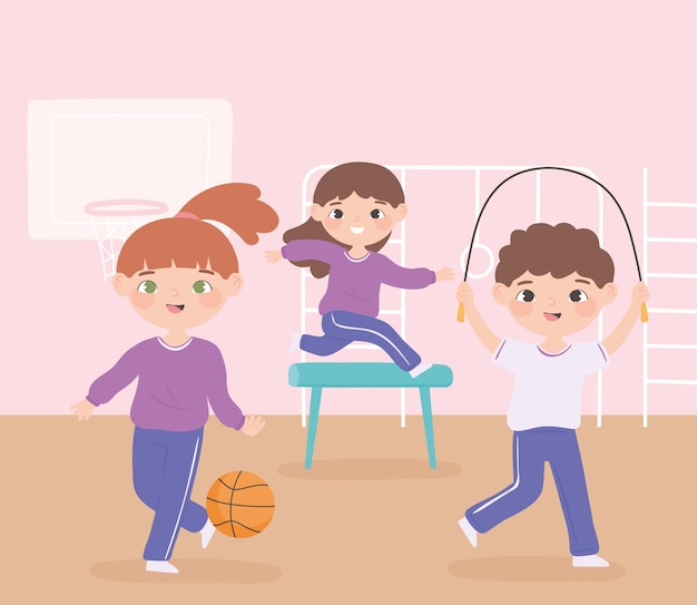 Personagens de esportes infantis
