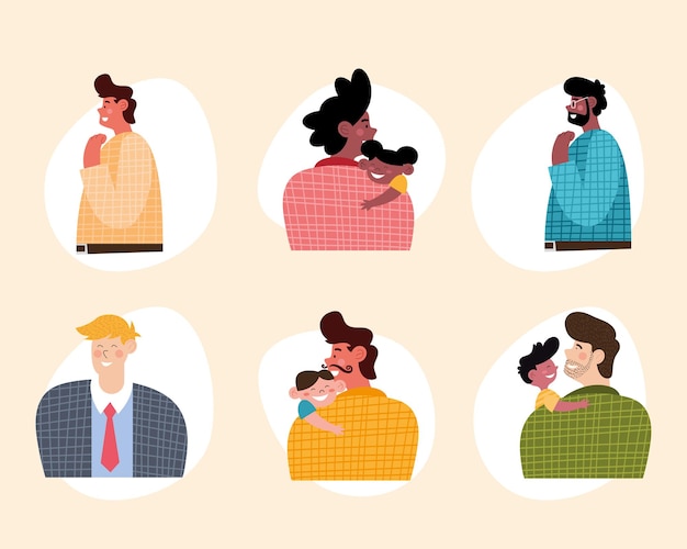 Personagens de quadrinhos do dia dos pais
