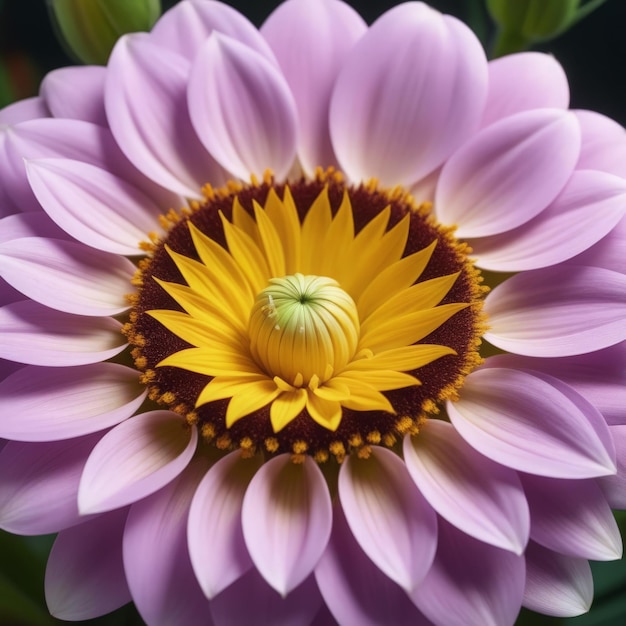 Perto de uma bela flor de lótus em flor perto de uma linda flor de lótios em flor