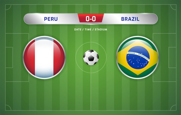 Peru vs brasil placar do torneio de futebol da américa do sul 2019, grupo a