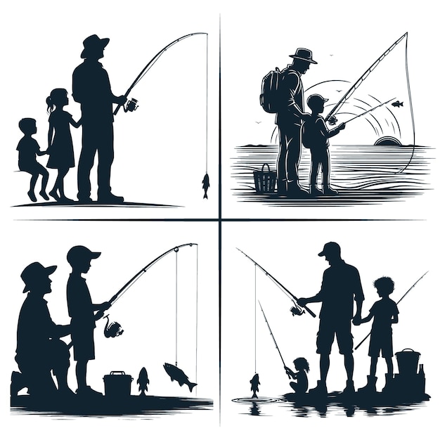 Vetor pesca de barro pescador pescando peixe dia dos pais pesca prostituta vector de pesca engraçado arquivo