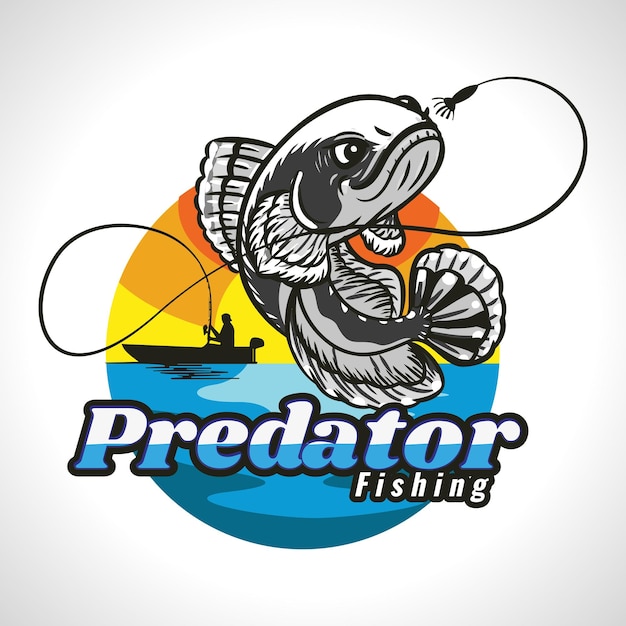 Pesca predadora no rio local
