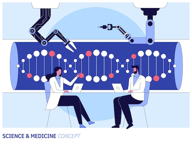 Pesquisa médica vetorial no laboratório de ciências