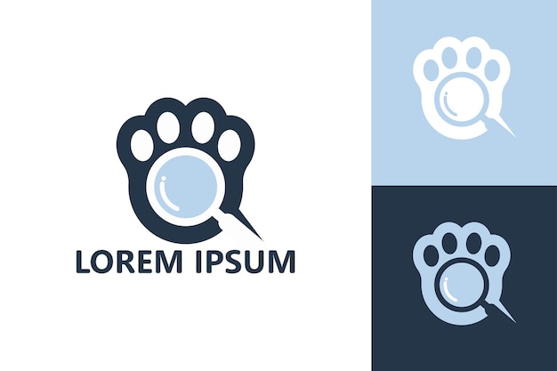 Pesquisar vetor de design de logotipo de animais de estimação