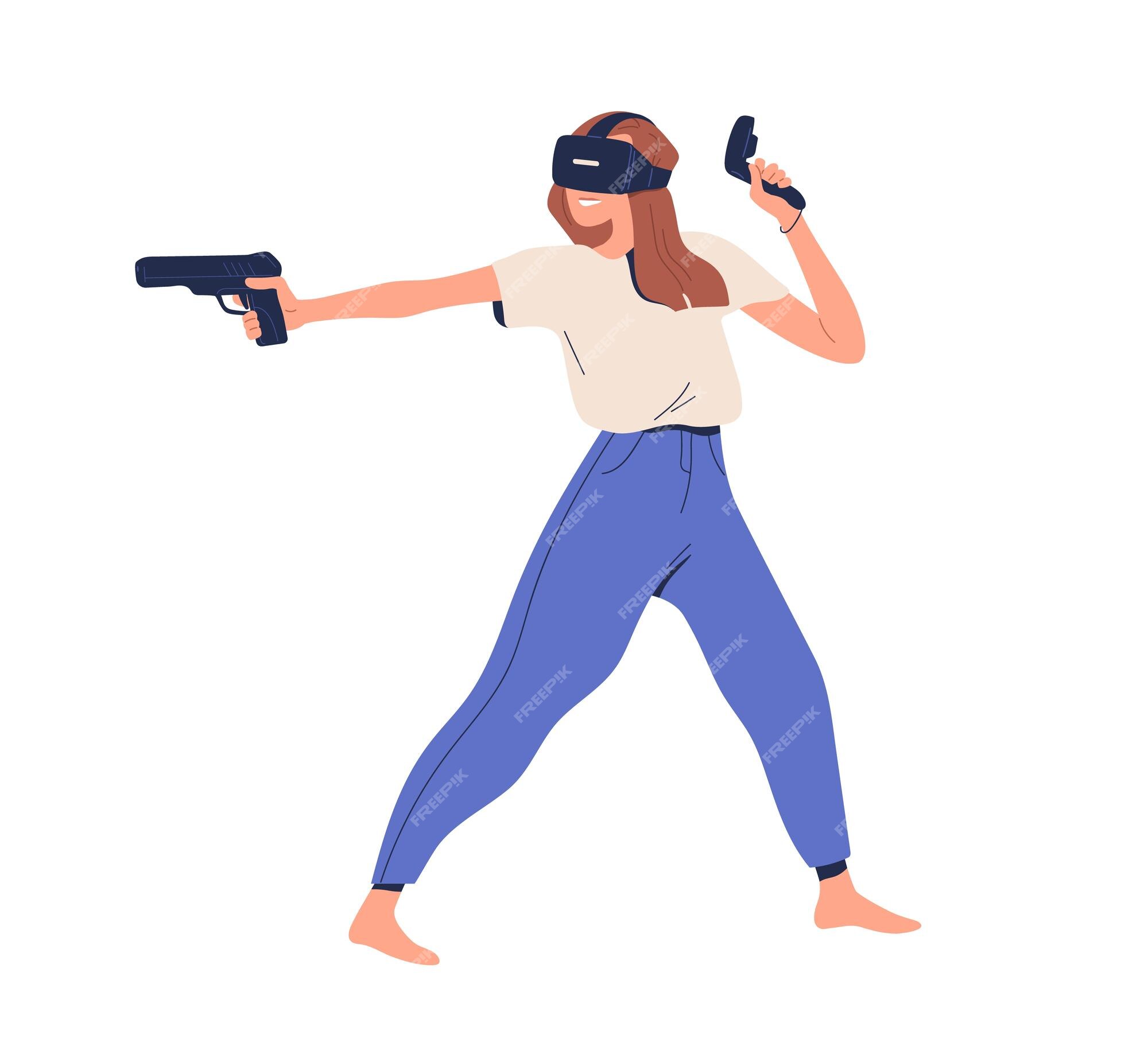 Arma Para O Sistema Da Realidade Virtual Armas Do Jogo Ilustração Stock -  Ilustração de laser, computador: 68597123