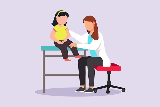 Pessoal médico consultando conceito de paciente colorido ilustração vetorial plana isolada