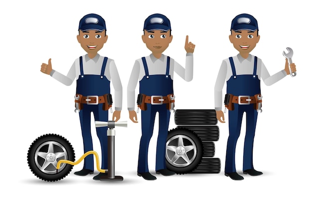 Pessoas elegantes e profissionais. Conjunto de trabalhadores