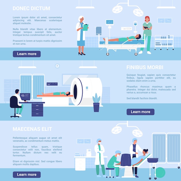 Pessoas em departamentos de hospitais