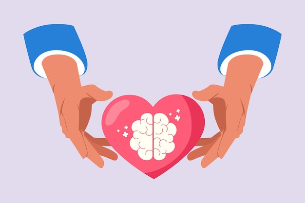 Pessoas felizes dão amor e otimismo Conceito de amor Ilustração vetorial plana colorida isolada