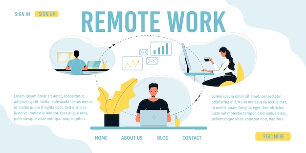 Pessoas freelance trabalhando juntas online