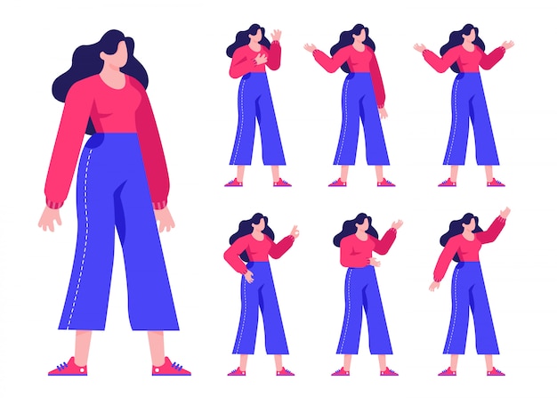Pessoas masculino personagem feminina Design plano ilustração