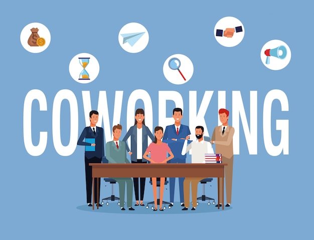 Pessoas negócio, coworking