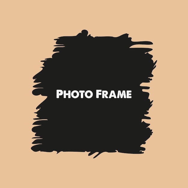 Photo frames template for image design Vector shape layout for photo montage