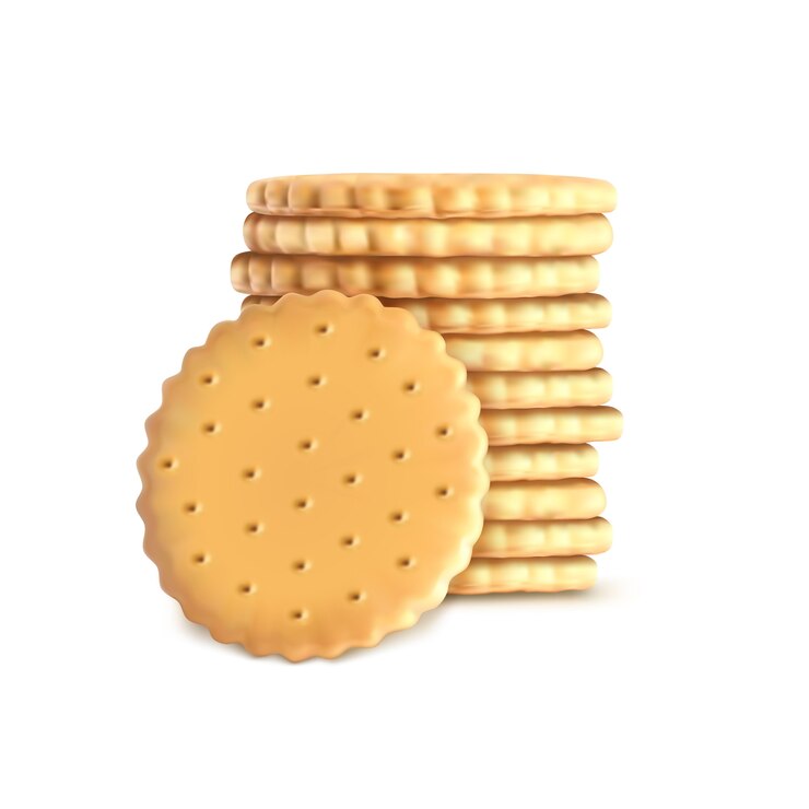 Vetor pilha de biscoitos biscoitos redondos
