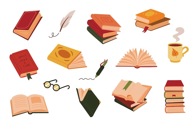 pilha de livros cor de outono padrão sem costura livros bonitos aconchegantes fundo colorido leitura de biblioteca