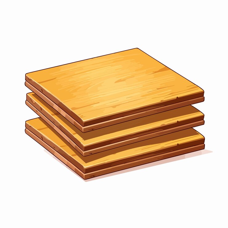 Vetor pilha de painéis de fibras de madeira mdf