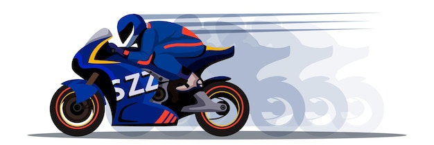 Design PNG E SVG De Velocidade De Corrida De Moto Para Camisetas