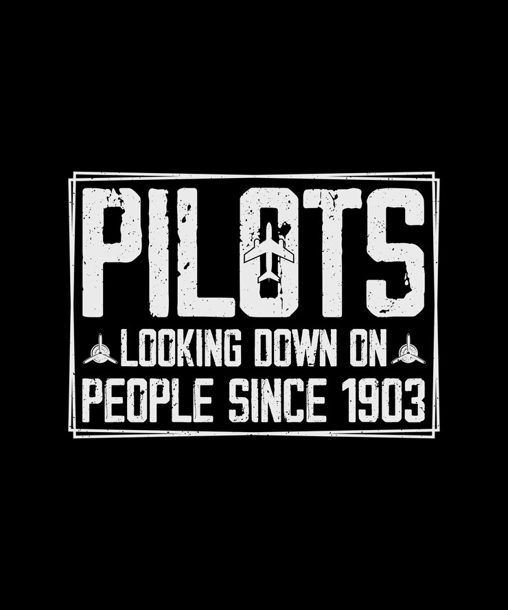Pilotos olham de baixo para as pessoas desde 1903