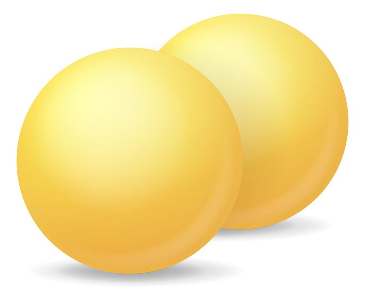 Vetor pílulas de vitamina bola amarela realista droga complexa mineral