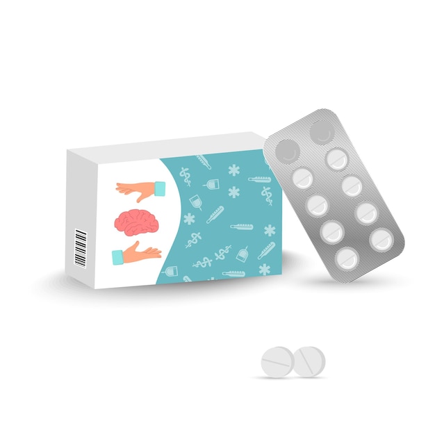 Pílulas medicinais para o cérebro