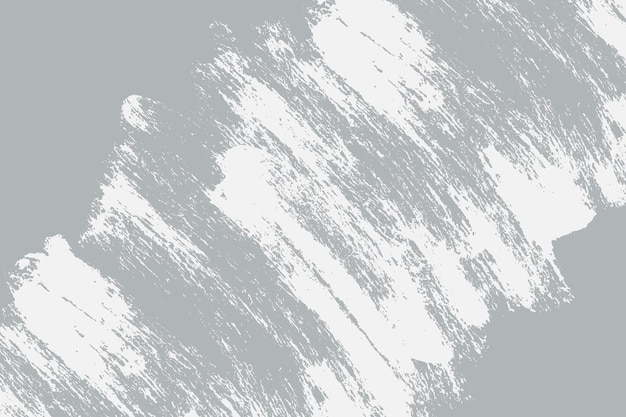 Pincel grunge áspero branco traço de linha em negrito em fundo cinza pincel de pintura grunge textura de esfregão engrossado