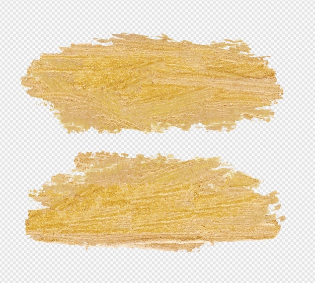 Pincelada de tinta dourada abstrata à mão livre ou fundo dourado para decoração artística
