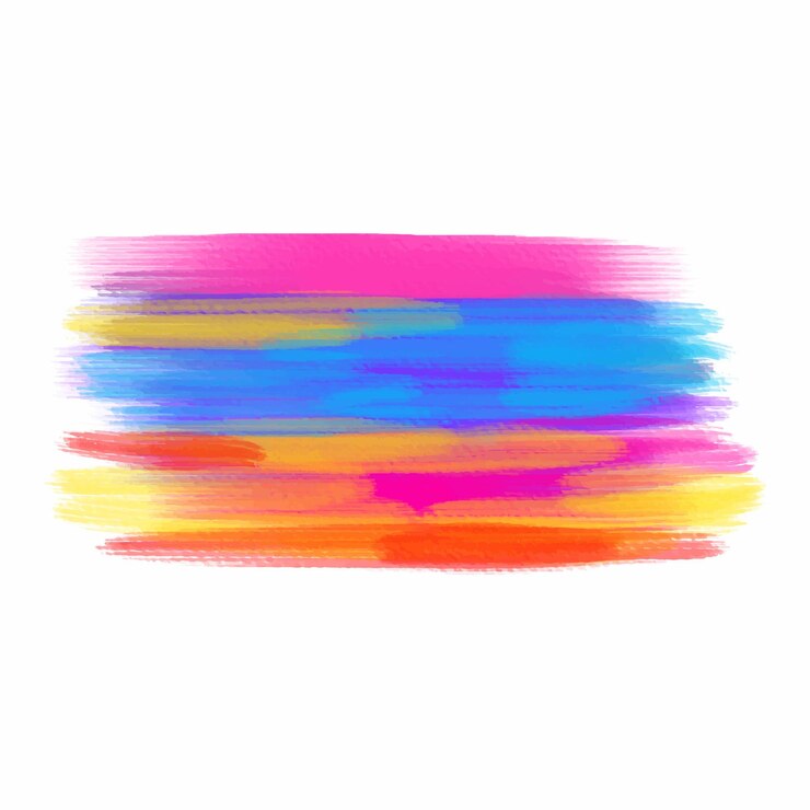 Vetor pinceladas pintadas à mão em aquarela