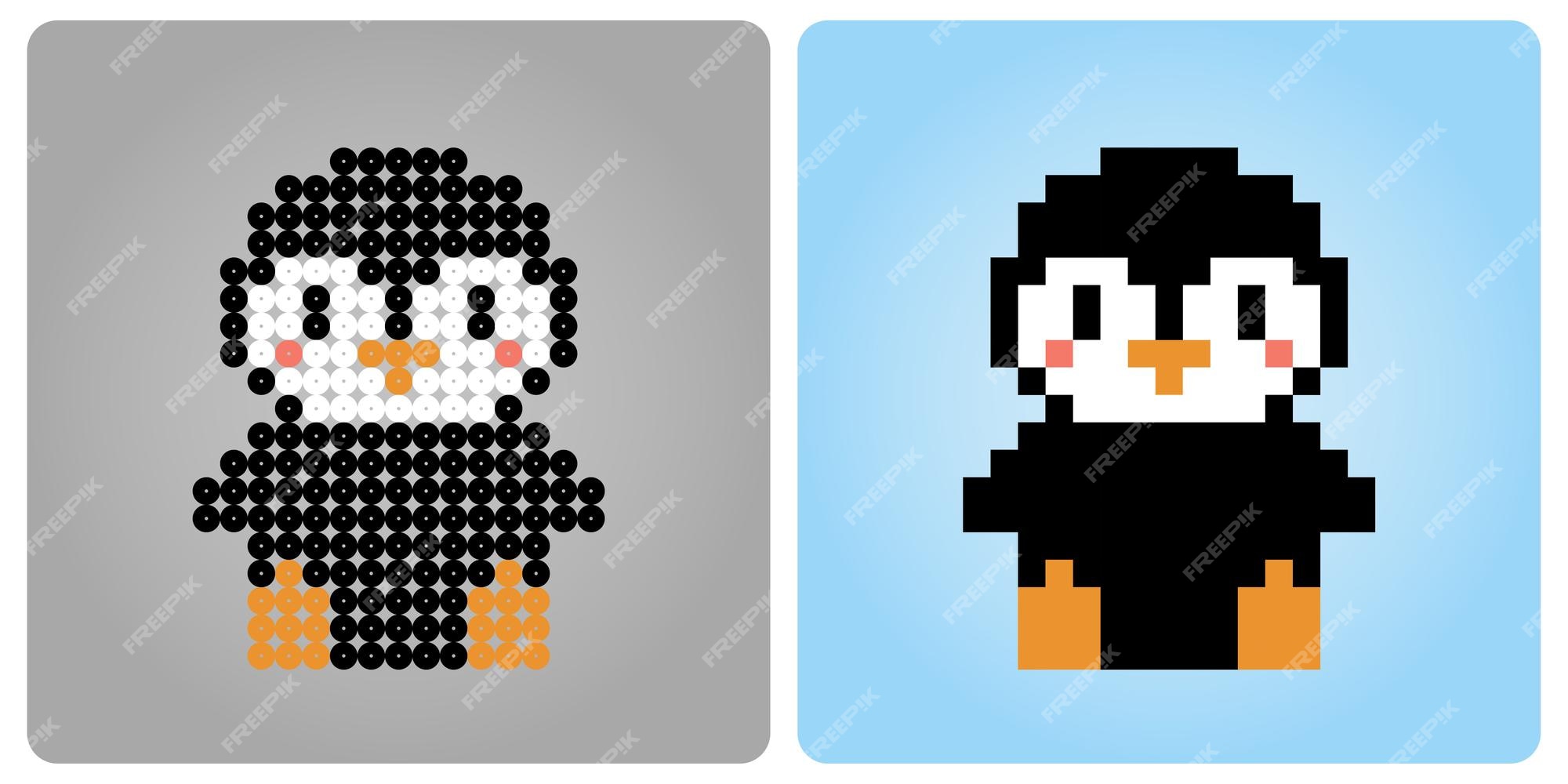 Vetores de Pinguim Em Uma Fantasia De Gato Kigurumi Bonito Pixel Art Animal  Personagem Isolado Em Fundo Branco Old School Retro 80s 90s 8 Bits  Caçaníqueis Computador Gráficos De Videogame Mascote De