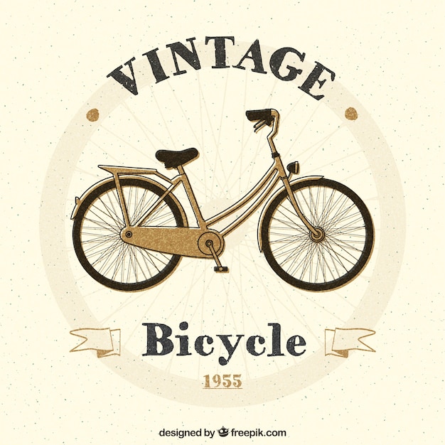Vetor pintados à mão da bicicleta do vintage