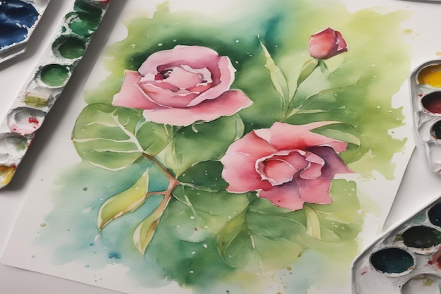 Pintura aquarela