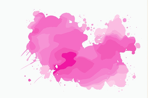 Vetor pintura de aquarela rosa doce imagem spot