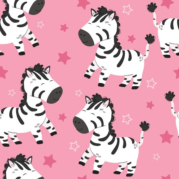 Pintura sem costura de animal de Zebra Safari