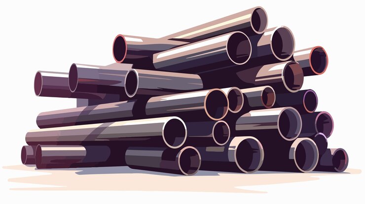Vetor pipelines de aço e ferro para projectos de construção e desenvolvimento de infraestruturas
