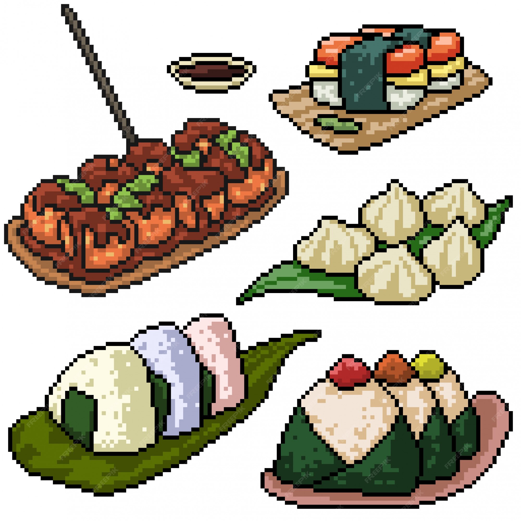 Sushi De Comida Japonesa Com Arte Em Pixel No ícone De Quadro De Madeira  Para Jogos De 8 Bits Ilustração do Vetor - Ilustração de arroz, japonês:  240078350