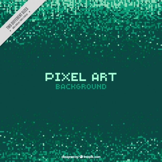 Pixels verdes fundo