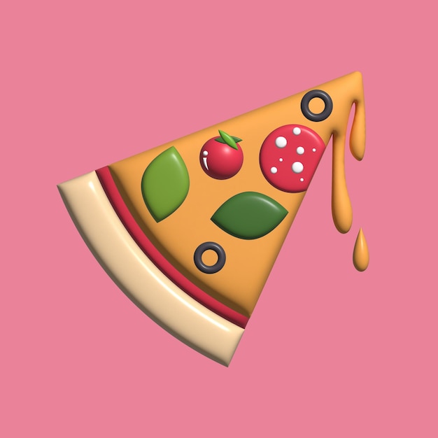 Pizza ícone 3d