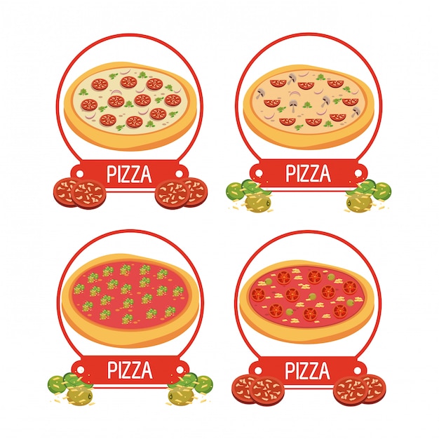 Vetor pizza italiana