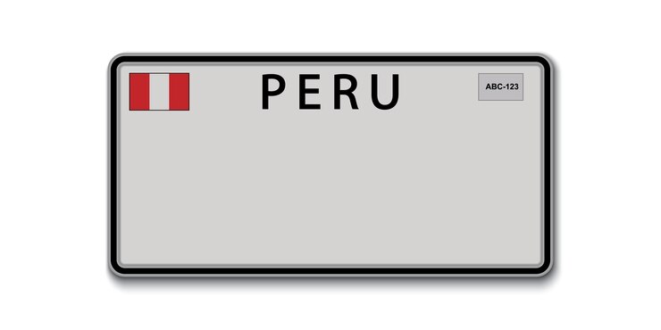 Vetor placa de carro